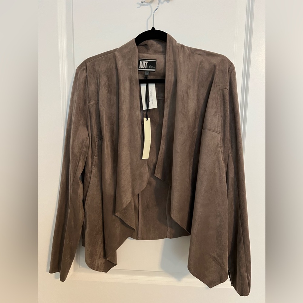 Faux suede jacket